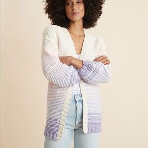 Marine Layer Karolina Purple Ombré Sweater